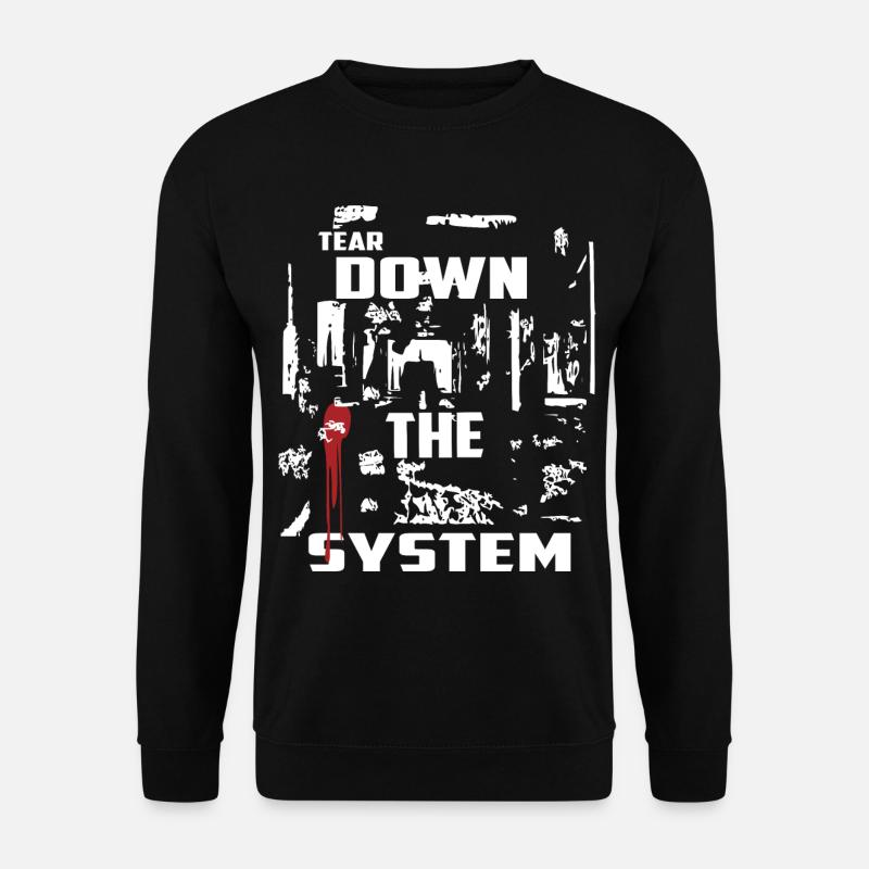 Destroy the system - Unisex Sweatshirt - black