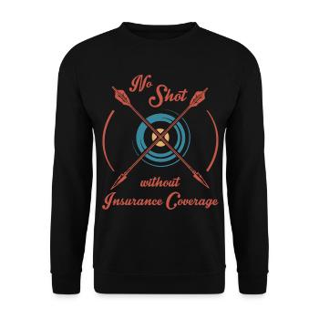 Archer - Unisex Sweatshirt - black - Front - Alina (178cm) & Michal (187cm)