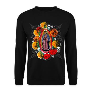 Halloween Jour des morts Guadalupe - Sweat-shirt Unisexe - noir - Devant - Alina (178cm) & Michal (187cm)