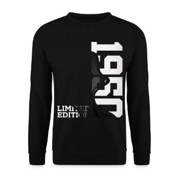 ÉDITION LIMITÉE 76E ANNIVERSAIRE 1950 - Sweat-shirt Unisexe - noir - Devant - Alina (178cm) & Michal (187cm)