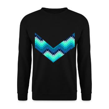 motifs wax - Sweat-shirt Unisexe - noir - Devant - Alina (178cm) & Michal (187cm)