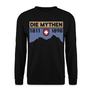 Big Little Myths Randonnée Randonnée Souvenir - Sweat-shirt Unisexe - noir - Devant - Alina (178cm) & Michal (187cm)