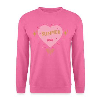 Sommerliebe, Liebe zum Sommer, Urlaub - Unisex Pullover - Pink - Vorne
