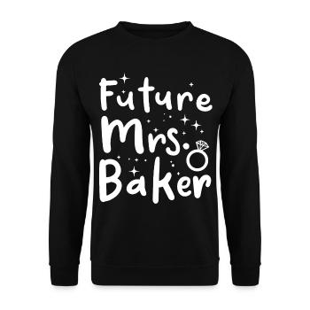 Zukünftige Frau Bäcker - Unisex Pullover - Schwarz - Vorne - Alina (178cm) & Michal (187cm)