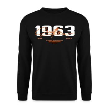 1963 Vintage Retro 1963 Birthday Gift 1963 - Unisex Sweatshirt - black - Front - Alina (178cm) & Michal (187cm)