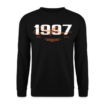 1997 Vintage Retro 1997 Birthday Gift 1997 - Unisex Sweatshirt - black - Front - Alina (178cm) & Michal (187cm)