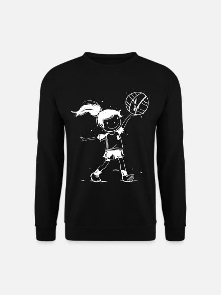 Joueuse de volley-ball fille - Sweat-shirt Unisexe - noir