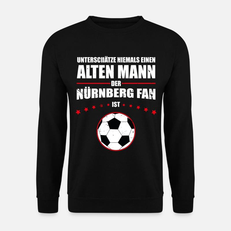 Alter Mann - Nürnberg Fan | Retro Vintage Design - Unisex Pullover - Schwarz