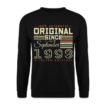 September 1998 September 27th Anniversary Limited Edition - Unisex Sweatshirt - black - Front - Alina (178cm) & Michal (187cm)