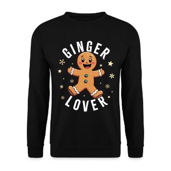 Ginger Lover - Unisex Sweatshirt - black - Front - Alina (178cm) & Michal (187cm)