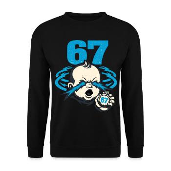 67 Six Seven - Gen Z - Unisex Sweatshirt - black - Front - Alina (178cm) & Michal (187cm)