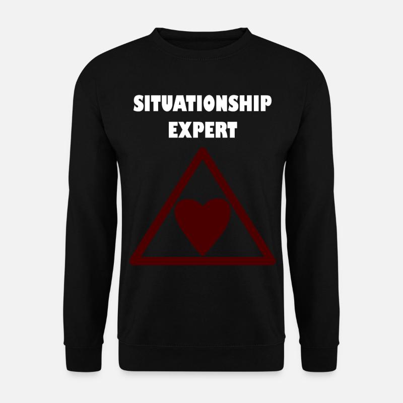 Relationship expert in the triangle - Unisex Sweatshirt - black