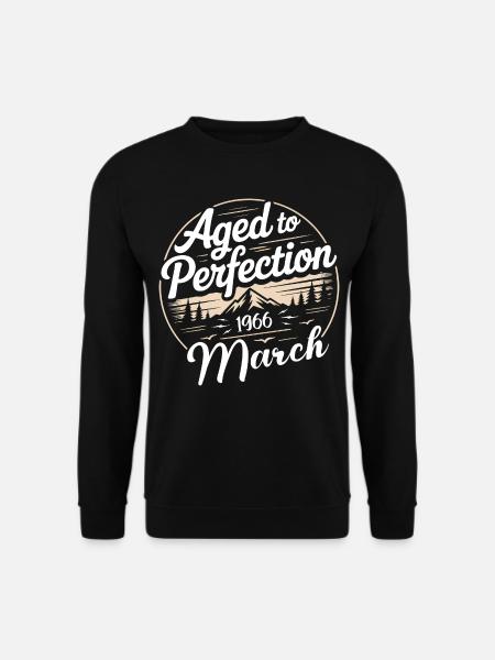 Birthday present march 1966 - Unisex Sweatshirt - black