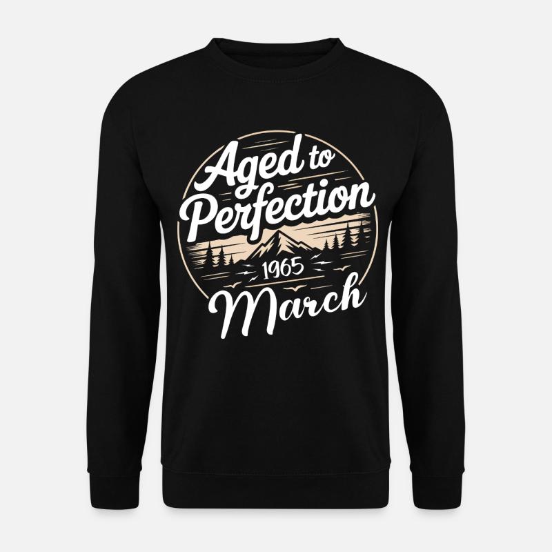 Cadeau d’anniversaire mars 1965 - Sweat-shirt Unisexe - noir