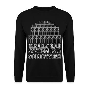 Soundsystem Jungle Reggae Bass - Sweat-shirt Unisexe - noir - Devant - Alina (178cm) & Michal (187cm)