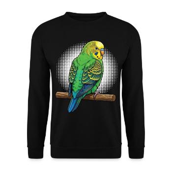 Budgerigars Budgie Owners Budgies - Unisex Sweatshirt - black - Front - Alina (178cm) & Michal (187cm)