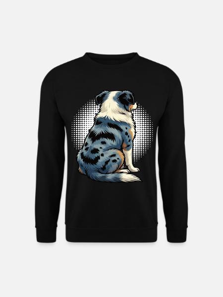 Australian Shepherd Aussie Aussiebesitzer Aussies - Unisex Pullover - Schwarz