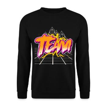 Équipe - Sweat-shirt Unisexe - noir - Devant - Alina (178cm) & Michal (187cm)