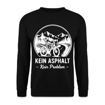 Kein Asphalt Kein Problem - Unisex Pullover - Schwarz - Vorne - Alina (178cm) & Michal (187cm)