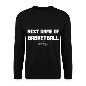 Gift basketball basketball funny sport passion - Unisex Sweatshirt - black - Front - Alina (178cm) & Michal (187cm)