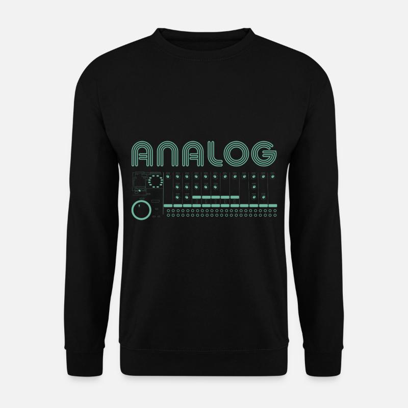 Retro Synthesizer Modular Analog Musikproduzent - Unisex Pullover - Schwarz
