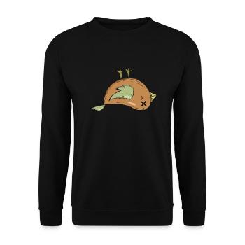 dead bird bird dying - Unisex Sweatshirt - black - Front - Alina (178cm) & Michal (187cm)
