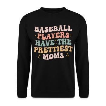 Baseball Players Have the Prettiest Moms Lover - Sweat-shirt Unisexe - noir - Devant - Alina (178cm) & Michal (187cm)