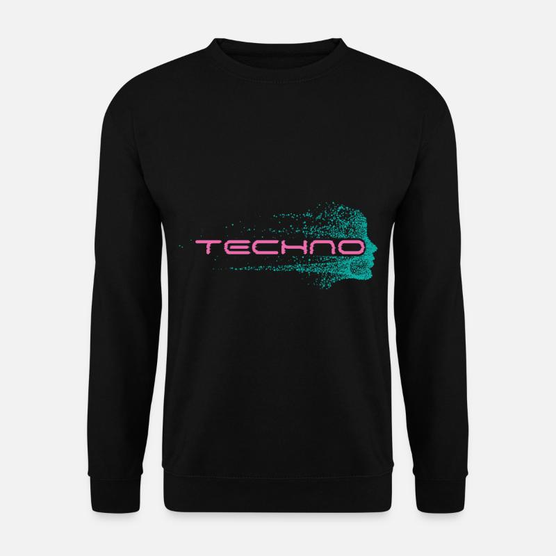 Techno Musik DJ Festival edm Party - Unisex Pullover - Schwarz