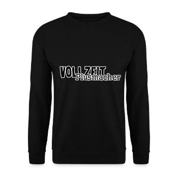 Full time plus maker gift idea - Unisex Sweatshirt - black - Front - Alina (178cm) & Michal (187cm)