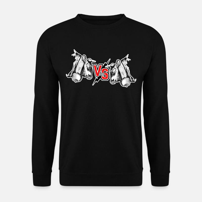 VS Wallis vache d'hérens, Kampfkuh - Unisex Pullover - Schwarz