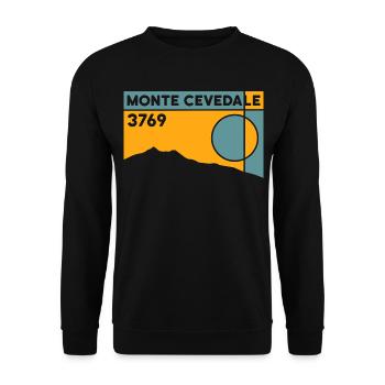 Monte Cevedale Ortler Alps High Altitude Ski Tour - Unisex Sweatshirt - black - Front - Alina (178cm) & Michal (187cm)