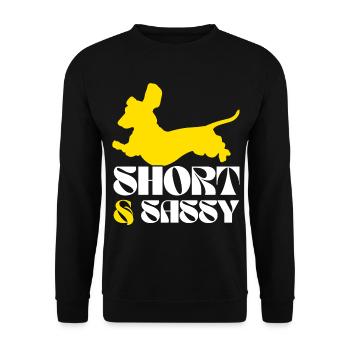 Dachshund Dog Dachshund Dog Breed Dachshund - Unisex Sweatshirt - black - Front - Alina (178cm) & Michal (187cm)