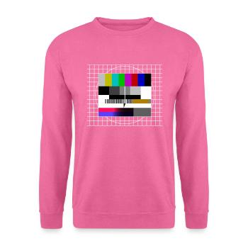 Test photo chemise 90s 80s délai de diffusion rétro - Sweat-shirt Unisexe - rose - Devant