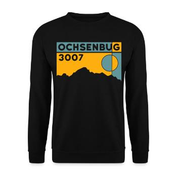 Ochsenbug Kristallkopf Berg Matrei Hohe Tauern - Unisex Pullover - Schwarz - Vorne - Alina (178cm) & Michal (187cm)