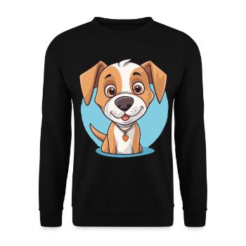 Conception de chien mignon pour les propriétaires de chiens - Sweat-shirt Unisexe - noir - Devant - Alina (178cm) & Michal (187cm)