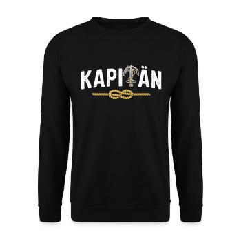 Kapitän - Unisex Pullover - Schwarz - Vorne - Alina (178cm) & Michal (187cm)