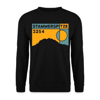 Stammerspitze Piz Tschütta Berg Samnaun tour de montagne - Sweat-shirt Unisexe - noir - Devant - Alina (178cm) & Michal (187cm)
