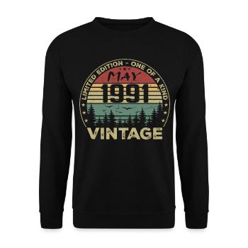 May 1991 - May 1991 - Unisex Sweatshirt - black - Front - Alina (178cm) & Michal (187cm)