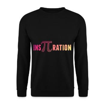 InsPiration 3,14 Mathe Formeln Irrationale Zahl Pi - Unisex Pullover - Schwarz - Vorne - Alina (178cm) & Michal (187cm)