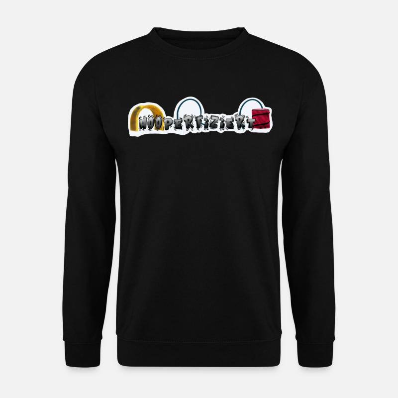 Hooperfiziert in Glanz - Unisex Pullover - Schwarz
