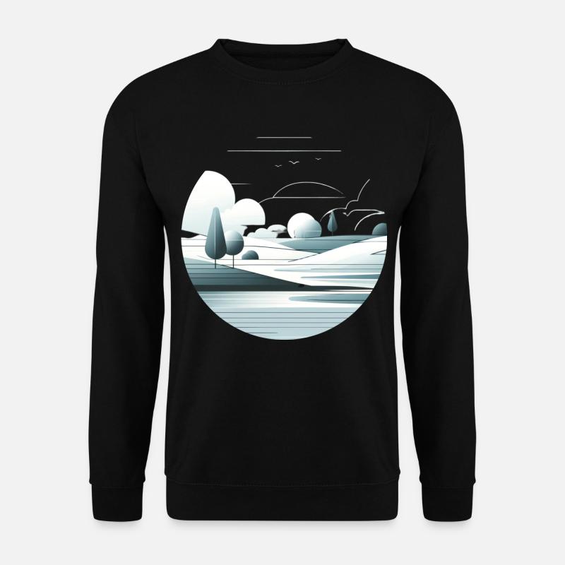 Minimalist Landscape - Unisex Sweatshirt - black