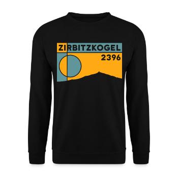 Zirbitzkogel Trailrunning Wandern Zirbitz Trail - Unisex Pullover - Schwarz - Vorne - Alina (178cm) & Michal (187cm)