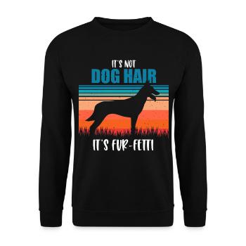 Malinois Belgischer Schäferhund - Unisex Pullover - Schwarz - Vorne - Alina (178cm) & Michal (187cm)