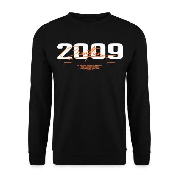 2009 Vintage Retro 2009 Birthday Gift 2009 - Unisex Sweatshirt - black - Front - Alina (178cm) & Michal (187cm)