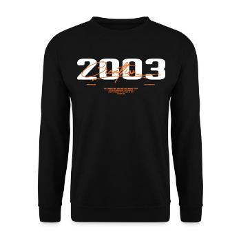 2003 Vintage Retro 2003 Geburtstagsgeschenk 2003 - Unisex Pullover - Schwarz - Vorne - Alina (178cm) & Michal (187cm)