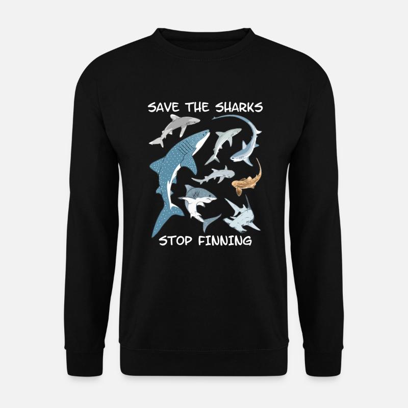 Types de requins Espèces de requins - Sweat-shirt Unisexe - noir