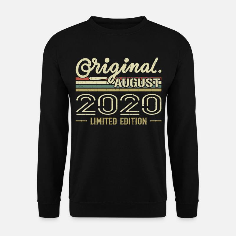 Août 2020 Anniversaire Août 2020 August 2020 Rétro - Sweat-shirt Unisexe - noir