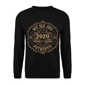2020 Classic 2020 Retro 2020 Geburtstagsgeschenk - Unisex Pullover - Schwarz - Vorne - Alina (178cm) & Michal (187cm)