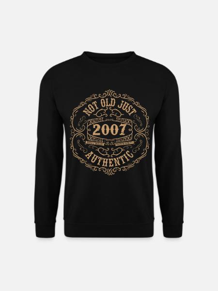 2007 Classic 2007 Retro Geburtstagsgeschenk 2007 - Unisex Pullover - Schwarz