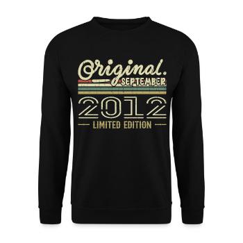 September 2012 Birthday Gift September 2012 - Unisex Sweatshirt - black - Front - Alina (178cm) & Michal (187cm)